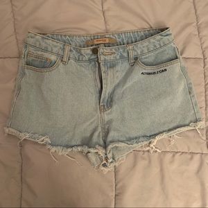 Charlotte Russe Light Wash Denim Jean Shorts